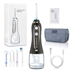 Rechargeable Oral Irrigator Dental Water Flosser Jet Waterproof Portable Teeth Cleaner