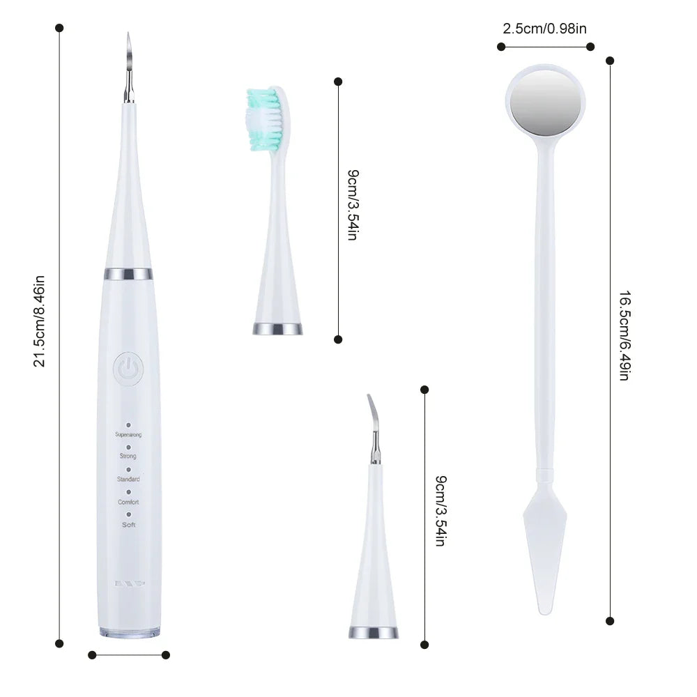 Electric Tartar Remover & Dental Scaler - USB Rechargeable Calculus Cleaning Tool