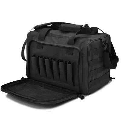 Tactical Range Bag Molle System 600D Waterproof Gun Shooting Pistol Case Pack Khaki Hunting Accessories Tools Sling Bag Camping