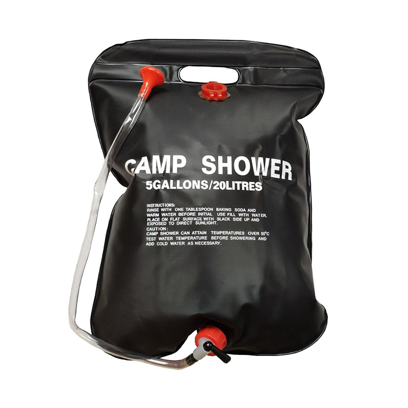 Camp Shower Bag Solar Energy Heated Portable Folding Outdoor Bath Bag Travel Hiking Climbing PVC Water Bag