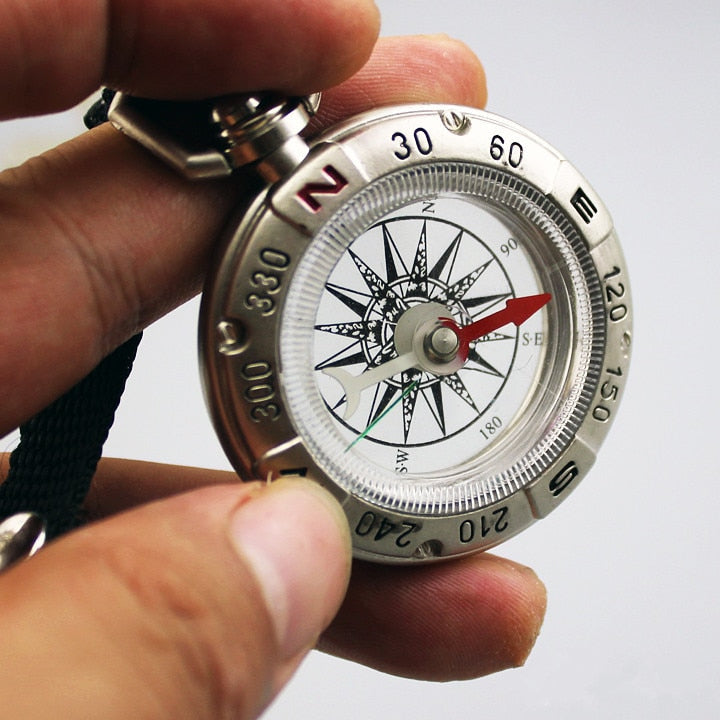 Portable keychain compass Camping Hiking Pointer Pointing Guider sports outdoors equipment