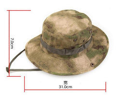 Tactical Airsoft Camouflage Boonie Hats Army Cadet Military Cap Summer Outdoor Camping Hiking Round Fishing Hat