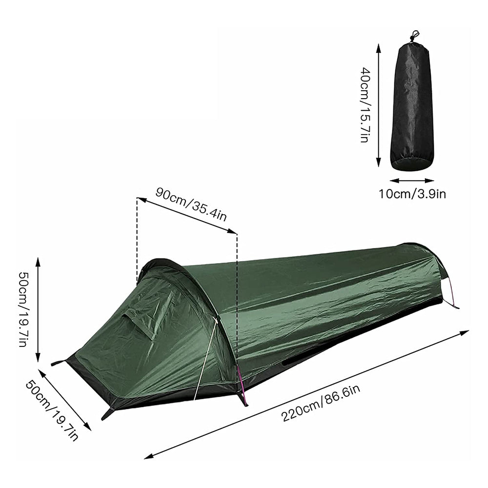 Camping Ultralight Tent 1 Person Car Travel Outdoor Tents Backpacking Waterproof Sleeping Bag For Tourism Cycling Equipment