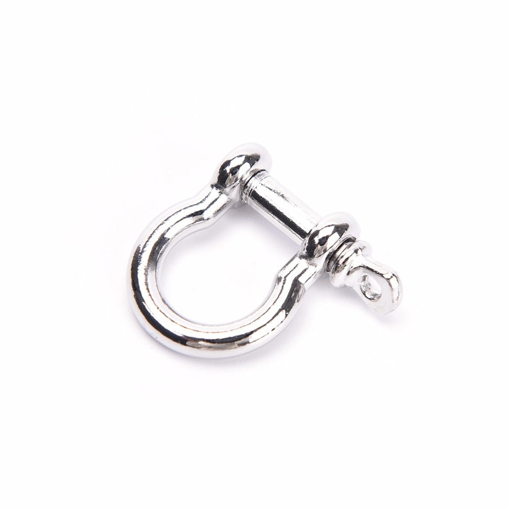 Anchor Shackle Screw Pin For Outdoor Camping Survival Rope Bracelets O-Shaped Stainless Steel Shackle Buckle