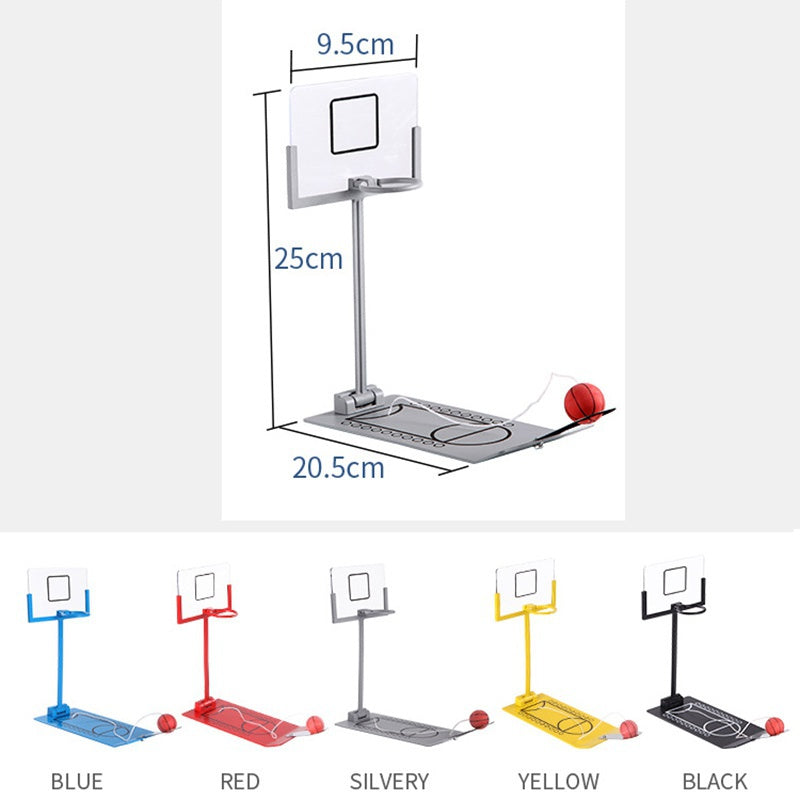 Stress Relief Toy Foldable Mini Basketball Game Office Desktop Table Basketball Birthday Gift for NBA CBA Lovers Training Toys