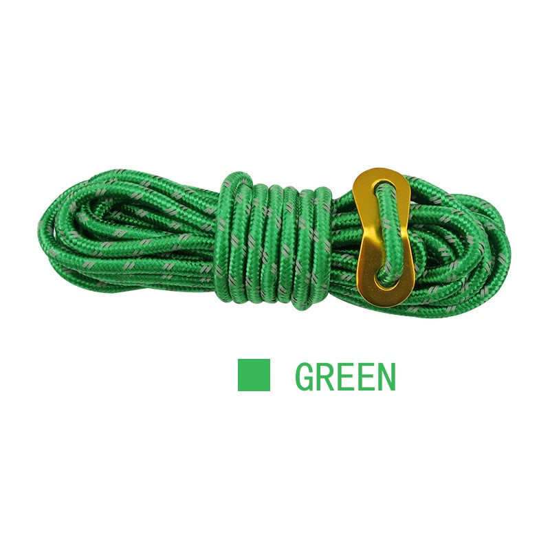 Outdoor Rock Climbing Rope 4mm Diameter High Strength Survival Paracord Safety Rope Cord String Hiking Accessory