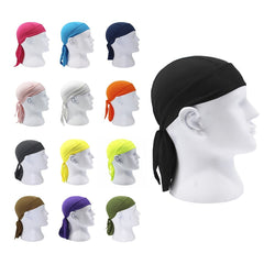 Quick Dry Pure Cycling Cap Head Scarf Summer Men Running Riding Bandana Headscarf Ciclismo Pirate Hat Hood Headband