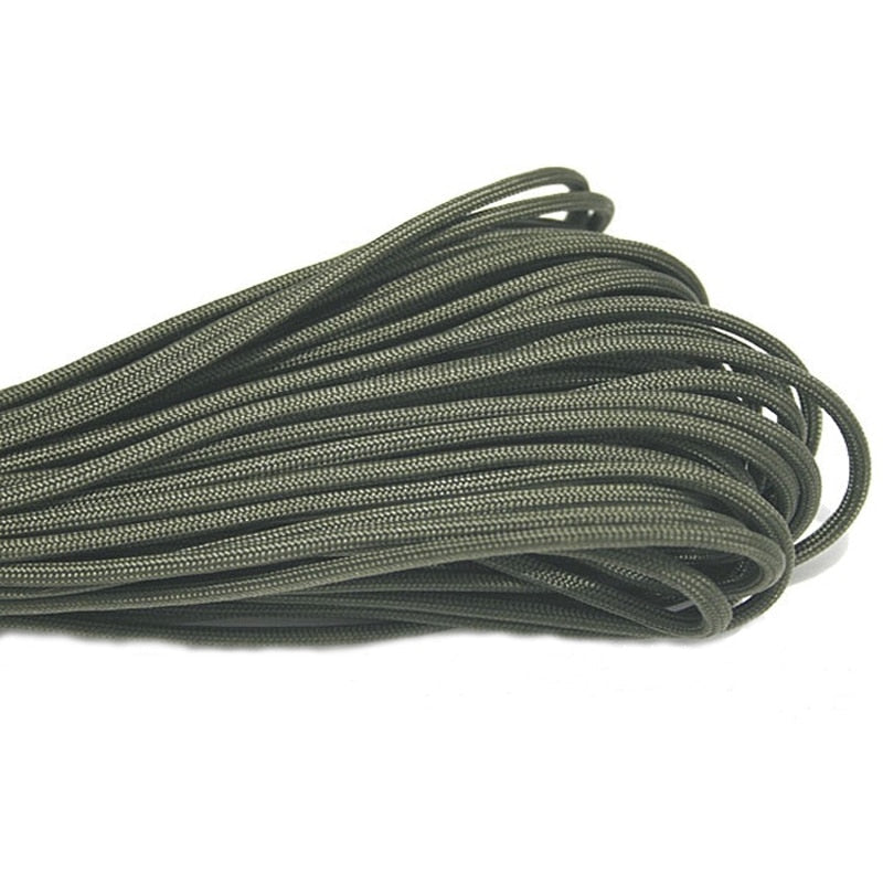 Army Green Black Paracord 550 Climbing Lanyard Tent Rope 4mm 7 Stand Knife Lanyard Paracord Survival Bracelet For Hiking Camping