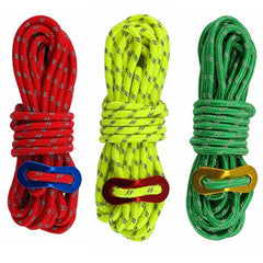 Outdoor Rock Climbing Rope 4mm Diameter High Strength Survival Paracord Safety Rope Cord String Hiking Accessory