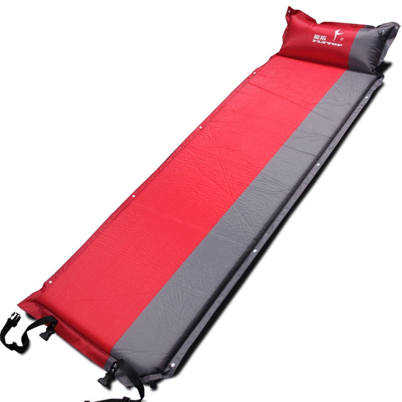 single person automatic inflatable mattress outdoor camping fishing beach mat