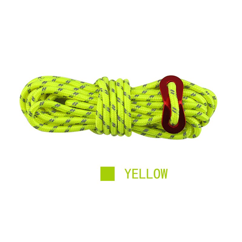 Outdoor Rock Climbing Rope 4mm Diameter High Strength Survival Paracord Safety Rope Cord String Hiking Accessory