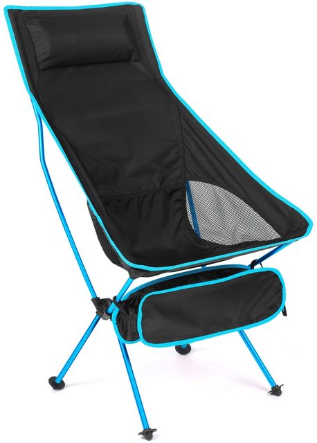Outdoor Moon Chair Lightweight Fishing Camping BBQ Chairs Portable Folding Extended Hiking Seat Garden Ultralight