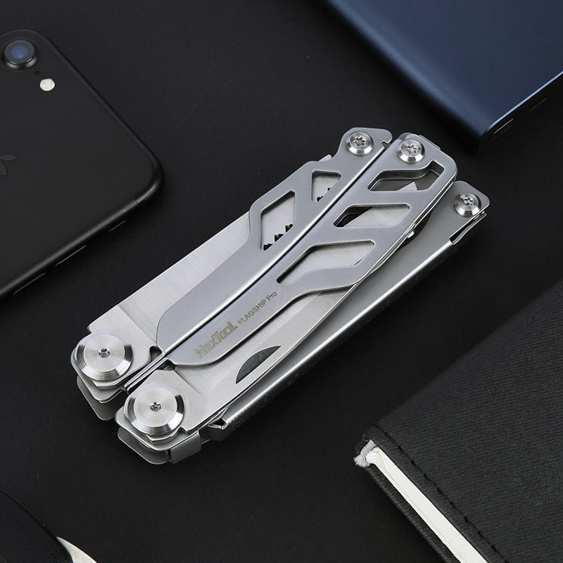 Knife EDC Outdoor Hand Tools Set 16 IN 1 Multi-Tool Pliers Folding Knife Screwdriver Opener Camping