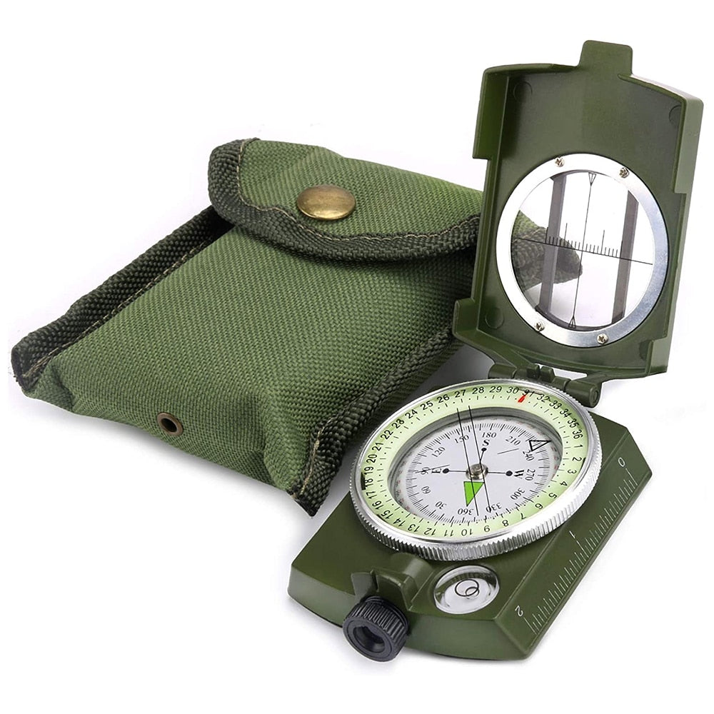 Professional Mulitifunctional Outdoor Survival Military Waterproof Luminous Compass With Tripod For Hunting Tourism and Camping