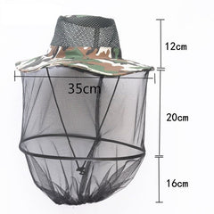 Anti Mosquito Bug Bee Insect Mesh Hat Head Face Protect Net Cover Travel Camping Fishing Protector New Product Fashion