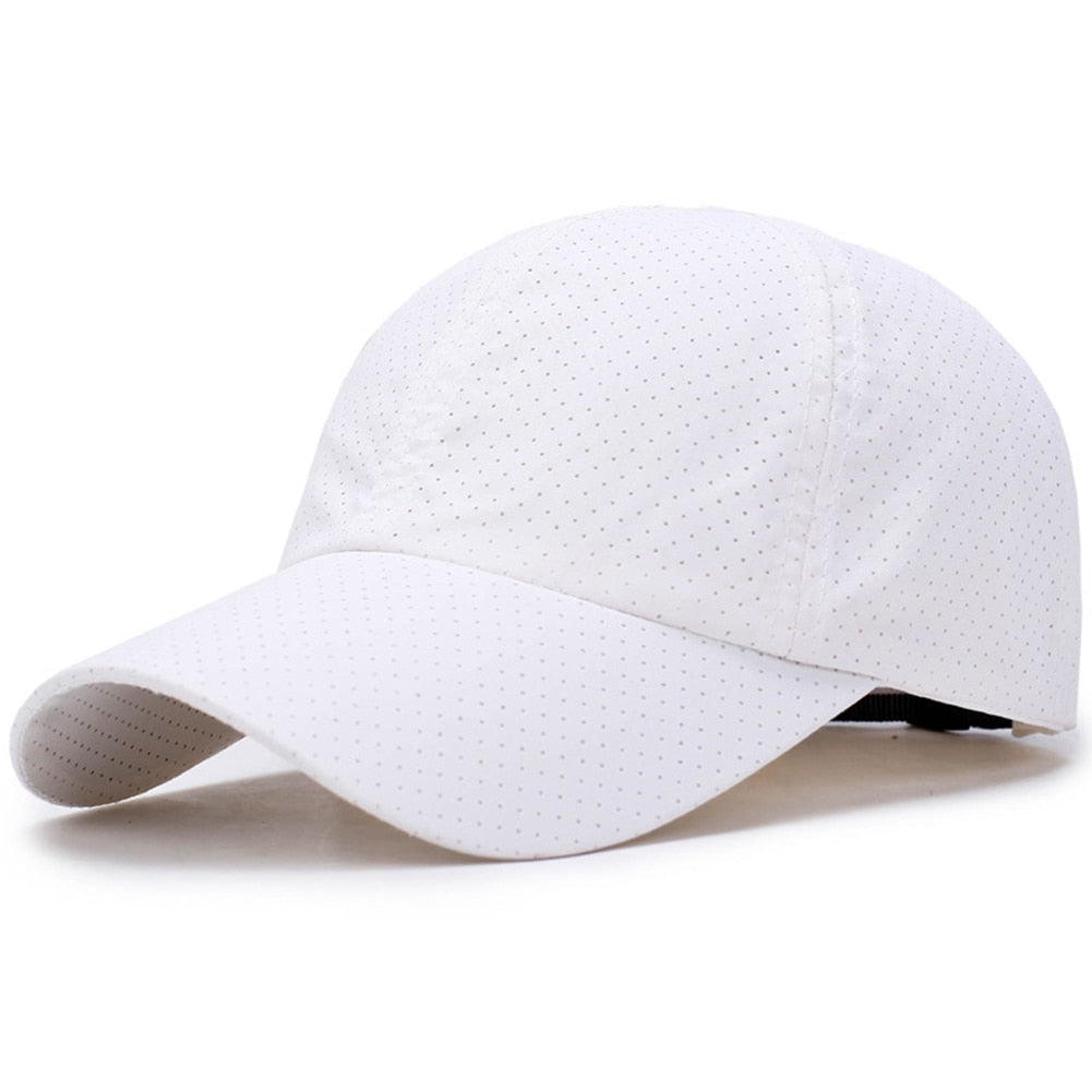 1pc Baseball Cap Unisex Summer Solid Thin Mesh Portable Quick Dry Breathable Sun Hat Golf Tennis Running Hiking Camping