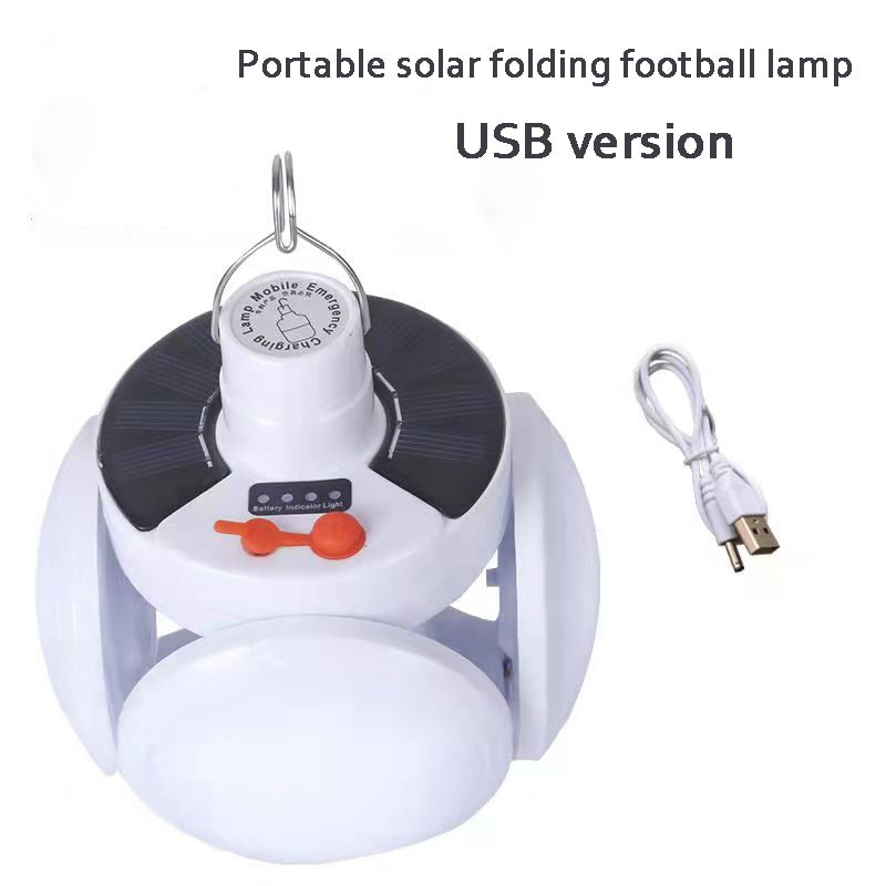 Portable LED Bulb Folding Solar Outdoor Light Waterproof Emergency Solar /USB Charging Lamp Camping Garden Lighting Solar Lights