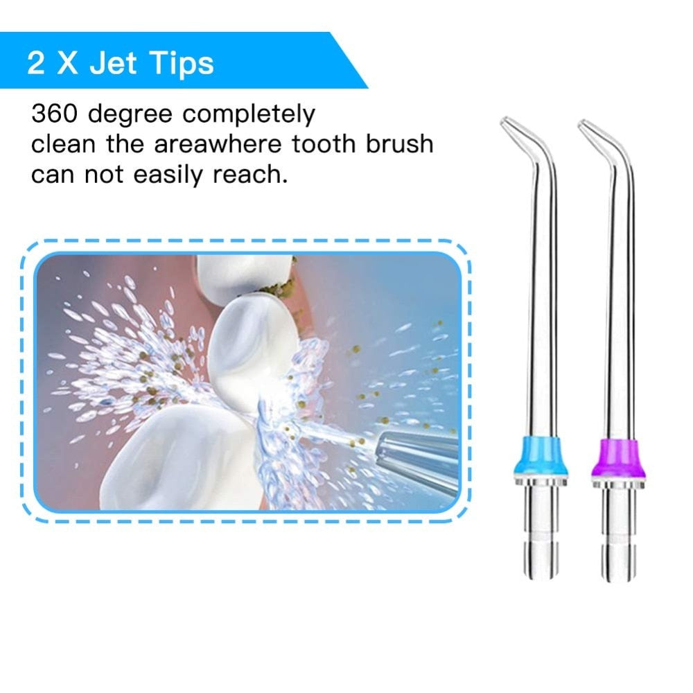 Rechargeable Oral Irrigator Dental Water Flosser Jet Waterproof Portable Teeth Cleaner