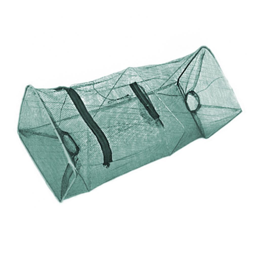 Foldable Nylon Fishing Net Crab Fish Crawdad Shrimp Minnow Bait Trap Drift Cage