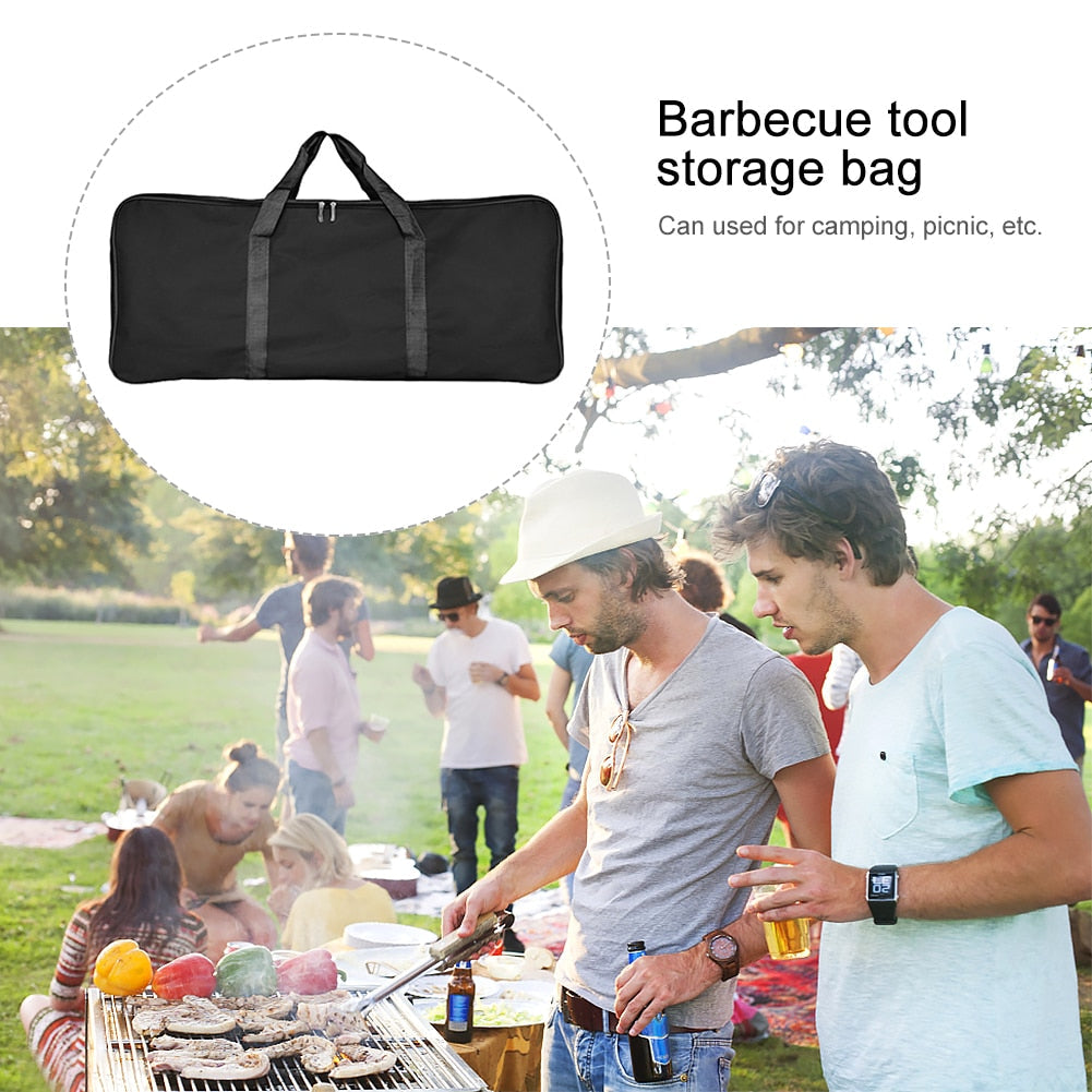 BBQ Grill Camping Durable Picnic Portable Carrying Storage Bag Travel Thick Barbecue Oxford Cloth Outdoor Waterproof Protective