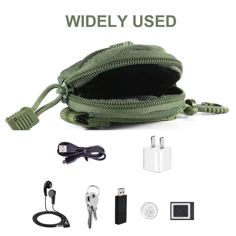 1000D Tactical Wallet Pocket Military Accessory Bag Portable Mini Money Coin Pouch Keys Holder Waist Bag for Hunting Camping