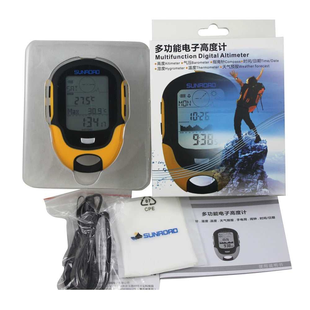 Excellent Quality Handheld GPS Navigation Receiver Portable Handheld Digital Altimeter Barometer Compass Locator