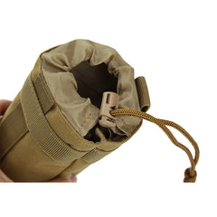 Water Bottle Carrier 500ml Outdoor Molle Pouch Bag for Camping Hiking Traveling with Shoulder Strap