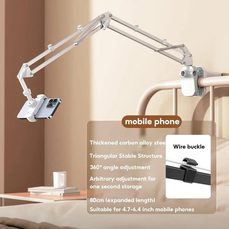 Adjustable Mobile Phone & Tablet Stand - Bedside, Desktop, Cantilever Holder