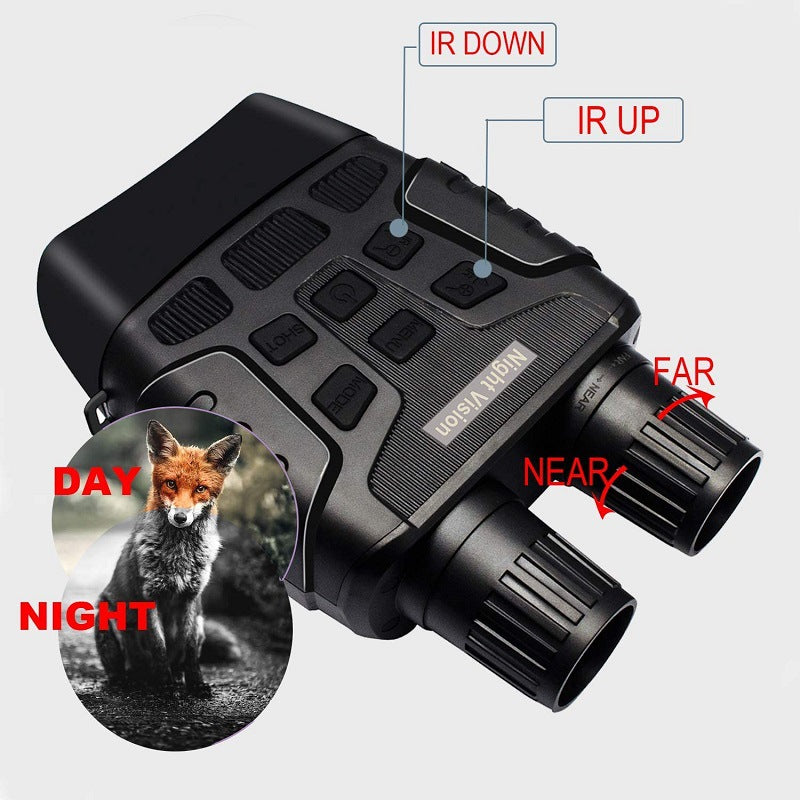 Night Vision Goggles Binoculars for Adults - Digital Infrared, 32GB Memory, HD Display, Rechargeable Battery