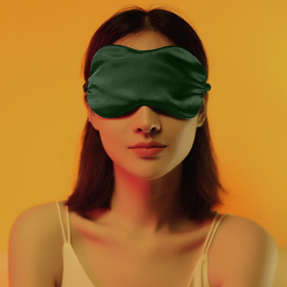 VH Graphene Heating Silk Blindfold Sleep Eye Mask High Density Shading Eye Cover Adjustable Temperature Alleviate Fatigue