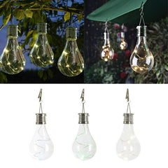 Solar Panels LED Waterproof Solar Outdoor Garden Camping Hanging Night Light Lamp Bulb Clearance Sale for outdoor decoration