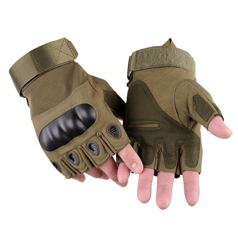 Men Tactical Gloves Army Tackle Shooting Outdoor Sports Half Finger Hiking Gloves Camping Military Hunting Airsoft Equipment