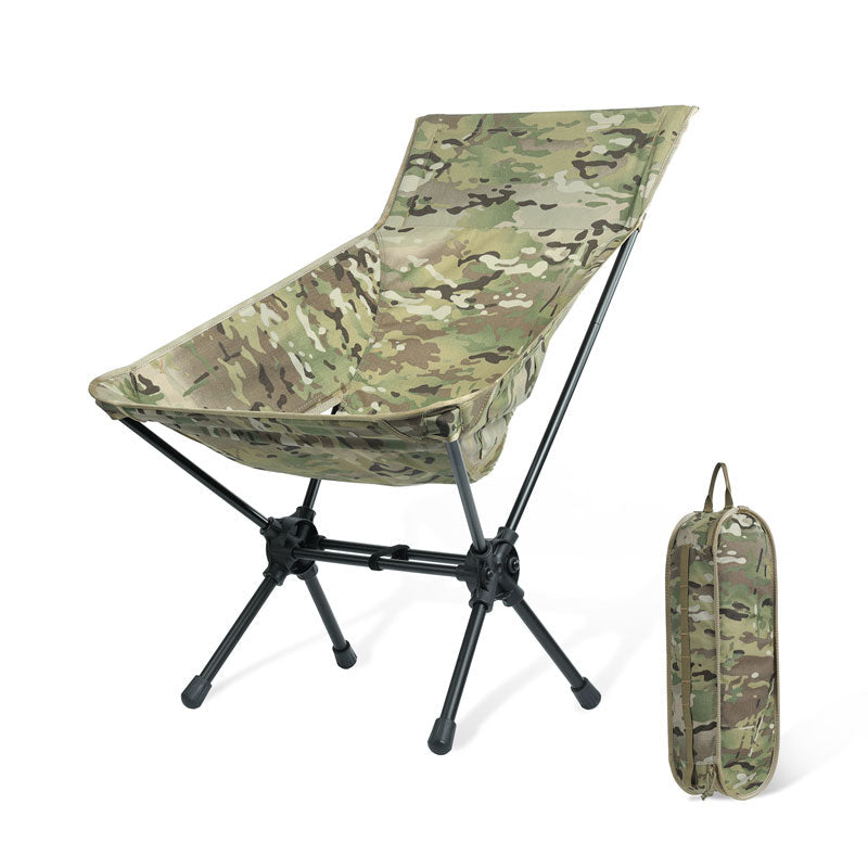 Portable Camping Chairs Outdoor High Back Chair For Fishing Trekking BBQ Parties Gardening Indoor Use