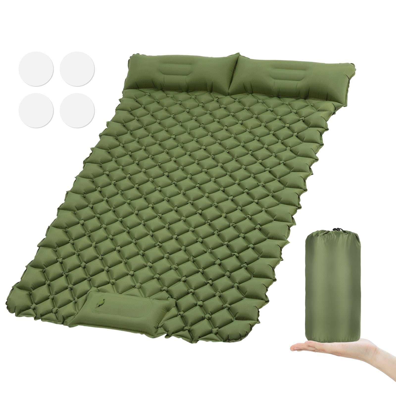 Camping Sleeping Pad Mat Ultralight Inflatable mattress in Tent Hiking Trekking Portable Travel Folding bed Air pad