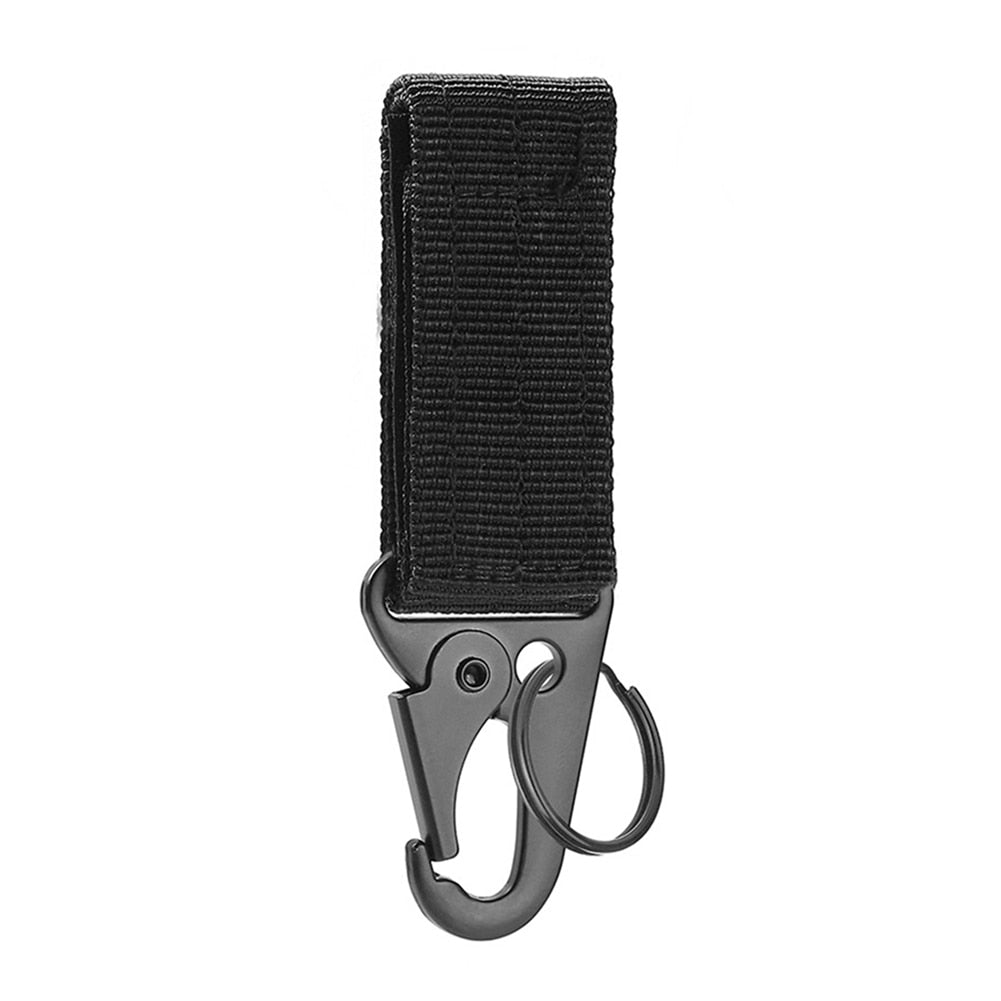 Tactical Hanging Buckle Molle Nylon Webbing Belt Triangle Buckle Outdoor Climbing Camping Tool Accessory Carabiner Keychain