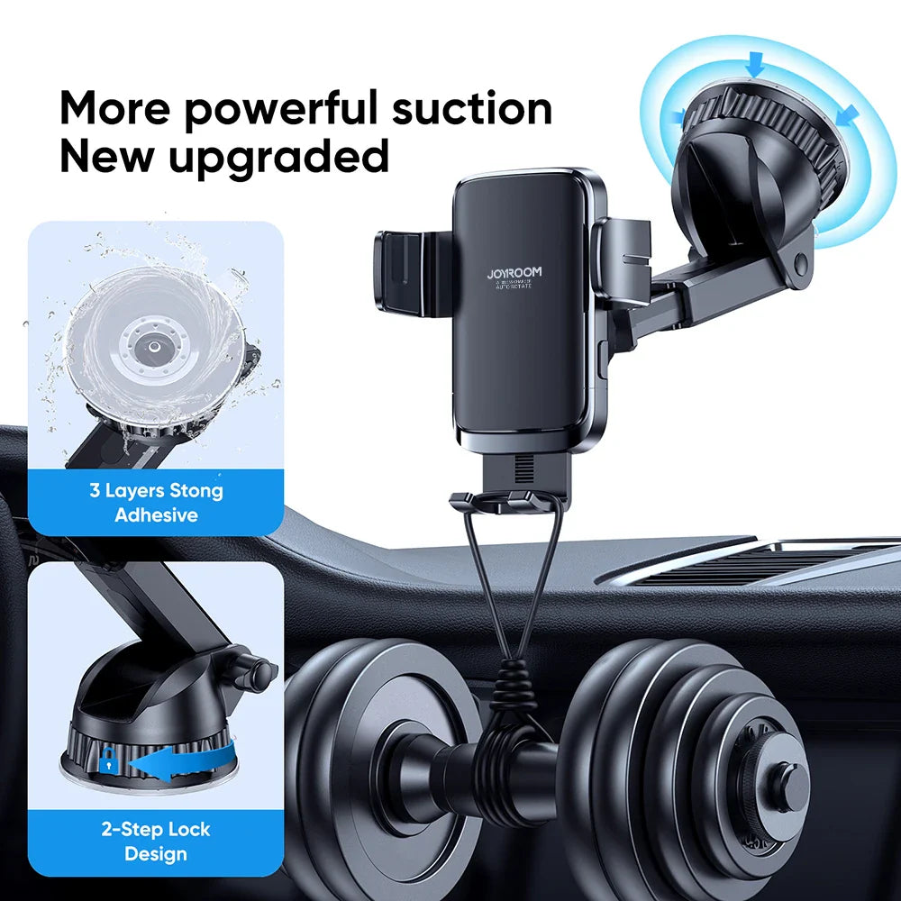 Wireless Car Phone Holder & Charger - Stable, Rotatable, Air Vent/Dashboard