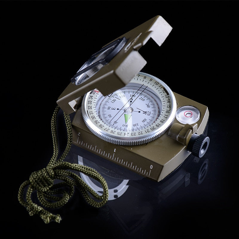 Professional Military Army Metal Sighting Waterproof Compass Outdoor Gadgets Sport Clinometer Camping Hiking Climbing