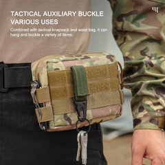 Tactical Hanging Buckle Molle Nylon Webbing Belt Triangle Buckle Outdoor Climbing Camping Tool Accessory Carabiner Keychain