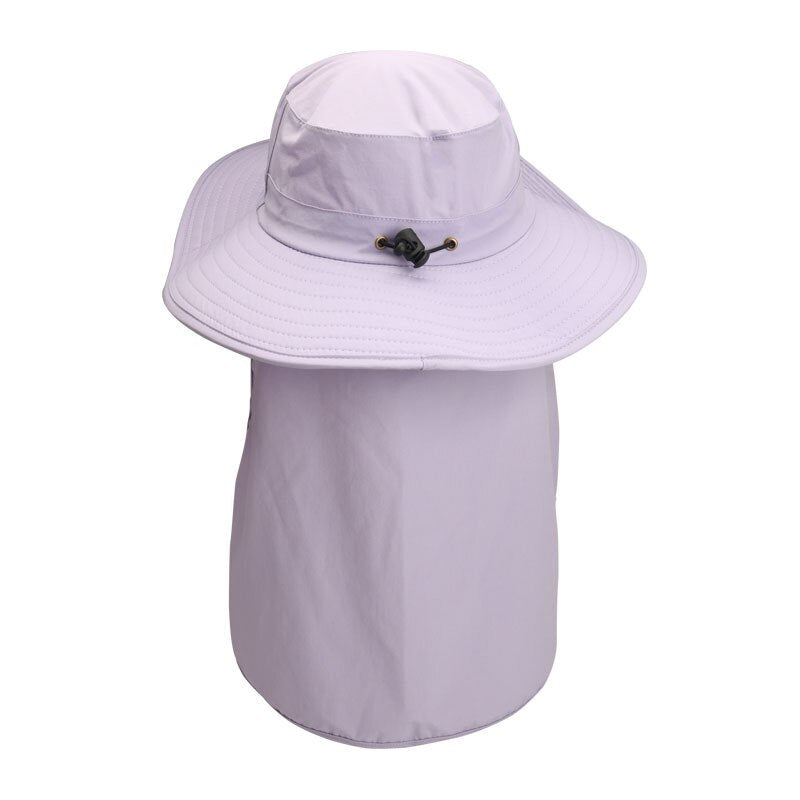 Unisex Fishing Hat Sun Visor Cap Hat Outdoor UPF 50 Sun Protection with Removable Ear Neck Flap Cover for Hiking camping cycling