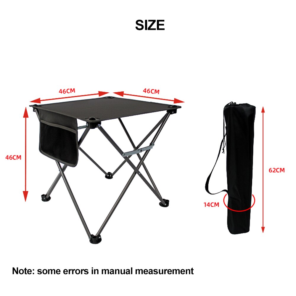 Folding Camping Table Lightweight Portable Roll-up Fishing Beach Tables Outdoor Picnic Travel Foldable Backpacking Desk