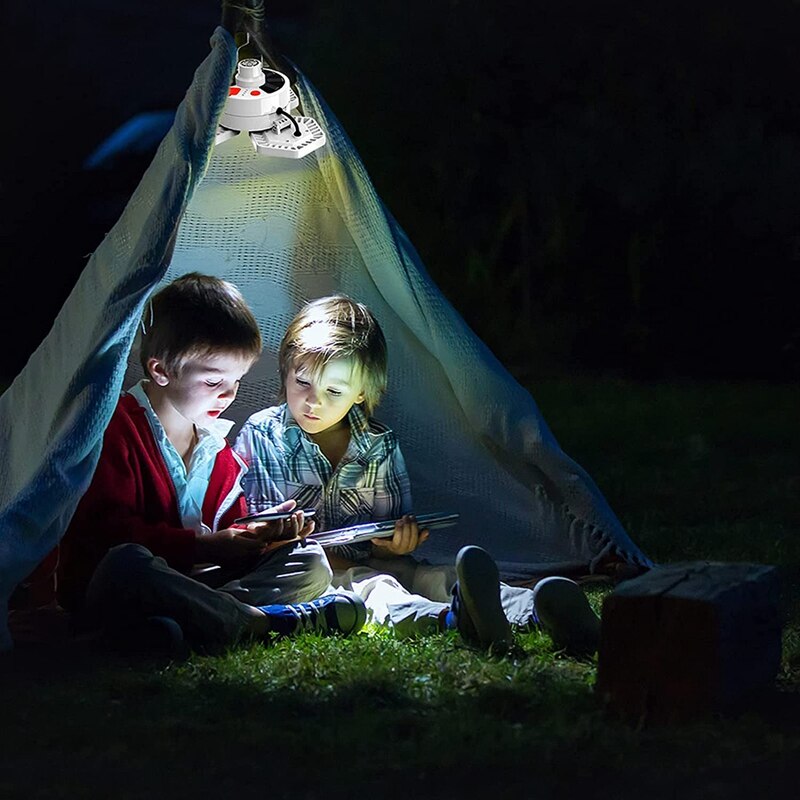 Solar Camping Lamp,Portable Tent Lamp With Hanging Hook,Remote Control Camping Lantern,For Emergencies,Camping,Hiking
