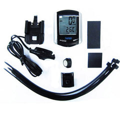 11 Function LCD Wire Bike Bicycle Computer Speedometer Odometer