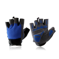 Cycling Gloves Half Finger Gloves -Male Black Red Blue