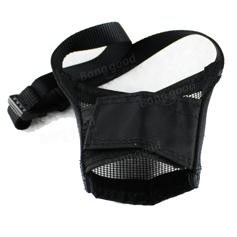 Nylon Fabric Adjustable Mesh Anti Bark Bite Pet Mouth Muzzle