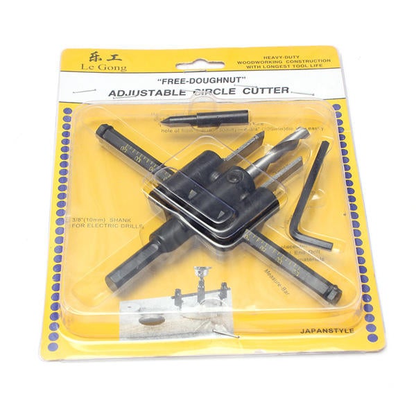 Adjustable Circle Hole Drill Bit Saw Cutter Kit DIY Tool Accessories