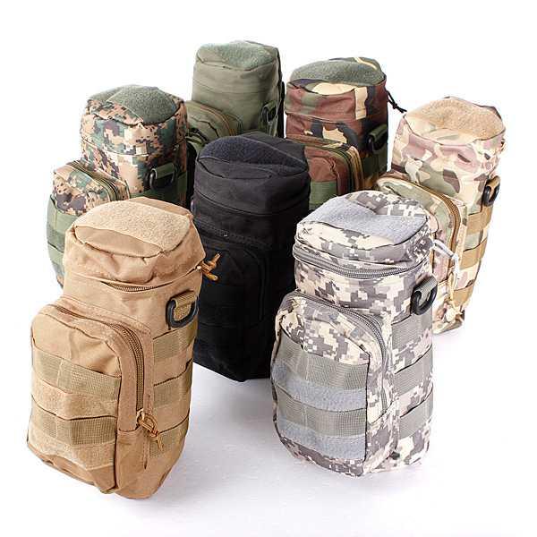 Tactical Outdoor Traveling Utility Water Bottle Bag Pouch Climbing Camping Hiking Bag