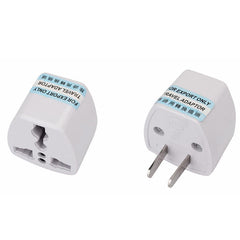 US CHN to Universal plug adapter 2 pins flat pin