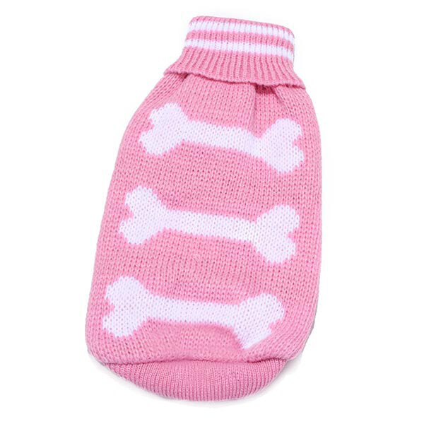 Three Bone Type Turtleneck Pet Dog Knitted Breathable Sweater Outwear