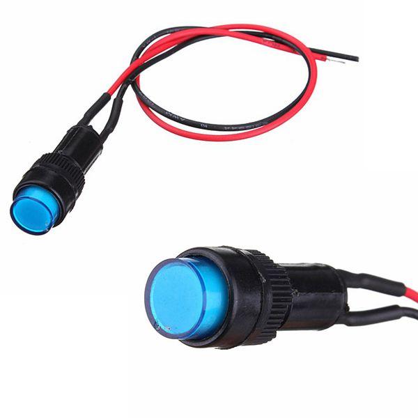 10mm Universal Indicator Dash Panel Warning Light Lamp