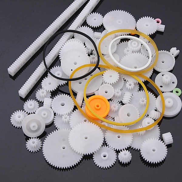 75 Type Plastic Crown Gear Single Double Reduction Gear Worm Gear